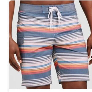Goodfellow & Co Striped Board Swim Shorts Large NWT